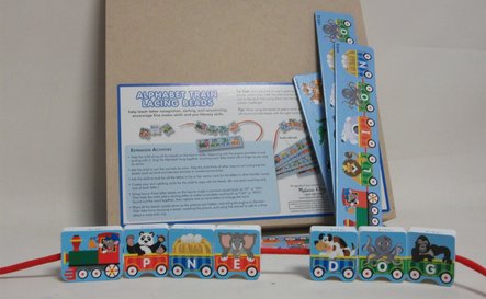 10212 - Alphabet Train Lacing Beads